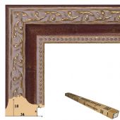 Т.3418-17-52 Коробка пластикового багета, 52 рейки (90 руб./метр)