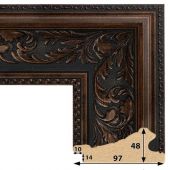 Т.9748-4 Багет пластиковый (523 руб./метр)(466)