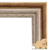 Т.3021-7 Багет пластиковый (103 руб./метр)(140)