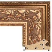 Т.9748-1 Багет пластиковый (523 руб./метр)(465)