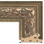 Т.9748-2 Багет пластиковый (523 руб./метр)(464)