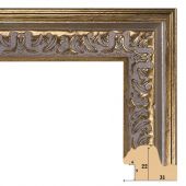 Т.3122-2 Багет пластиковый (120 руб./метр)(157)